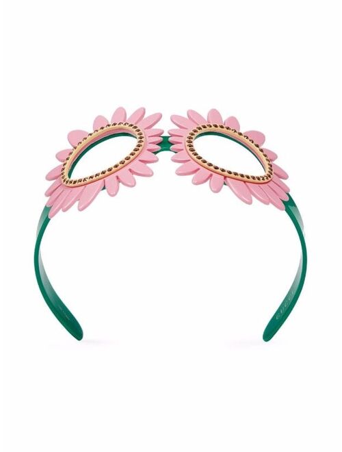 Gucci Kids flower cut-out crystal-embellished hairband