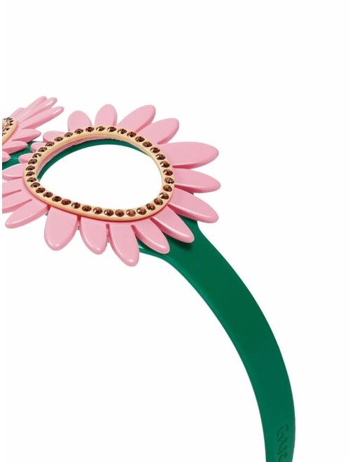 Gucci Kids flower cut-out crystal-embellished hairband