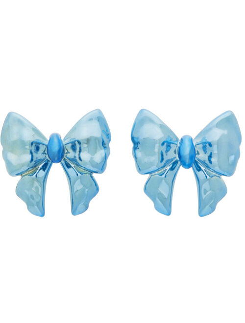 HUGO KREIT Blue Bow Earrings