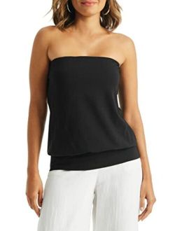 Boston Proper Blouson Tube Top Solid Knit from The So Sexy Collection
