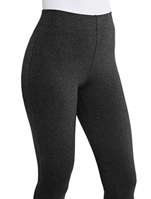 Boston Proper Womens High-Waisted Pull-On Ponte Stretch Knit Premium Legging, Solid Color