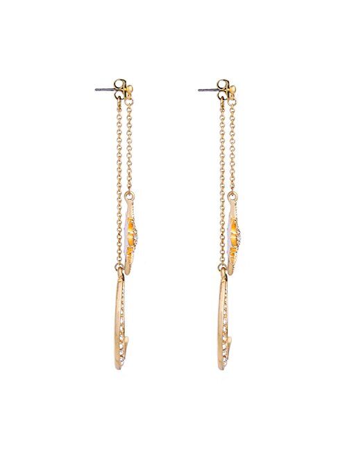 Puffinsing Dainty Long Dangle Earrings for Women Girls, Fashion Jewellry, Cute Gold Silver dangly, Upgrade Moon Stars Sun Earring