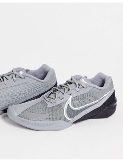 Training React Metcon Turbo sneakers in particle gray/white