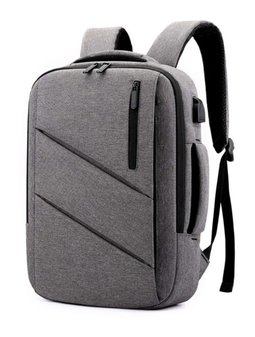 Shein Men USB Charging Port Laptop Backpack