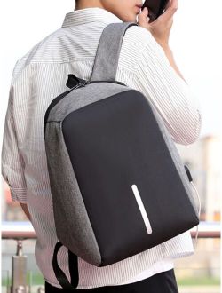 Men Colorblock Laptop Backpack