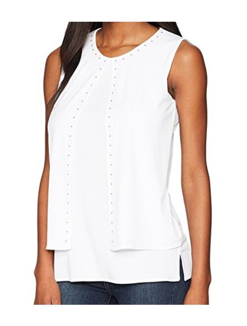 Kasper Women's Split Front Layered Combo Tank