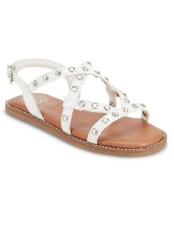 Little Girls Gladiator Sandals with Studded Leatherette Straps