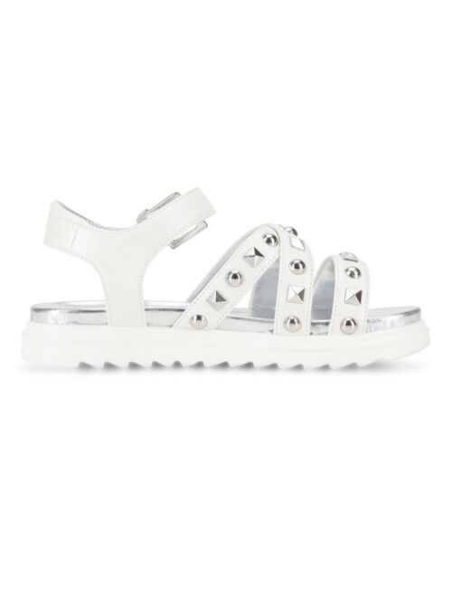 Vince Camuto Little Girls Flat Sandals with Studded Leatherette Straps