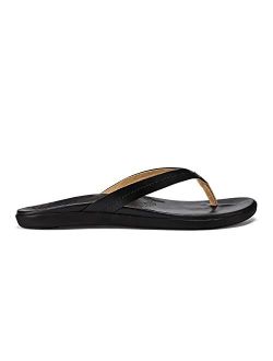 Honu Women's Beach Sandals, Quick-Dry Flip-Flop Slides, Water Resistant Suede Lining & Wet Grip Soles, Soft Comfort Fit & Arch Support