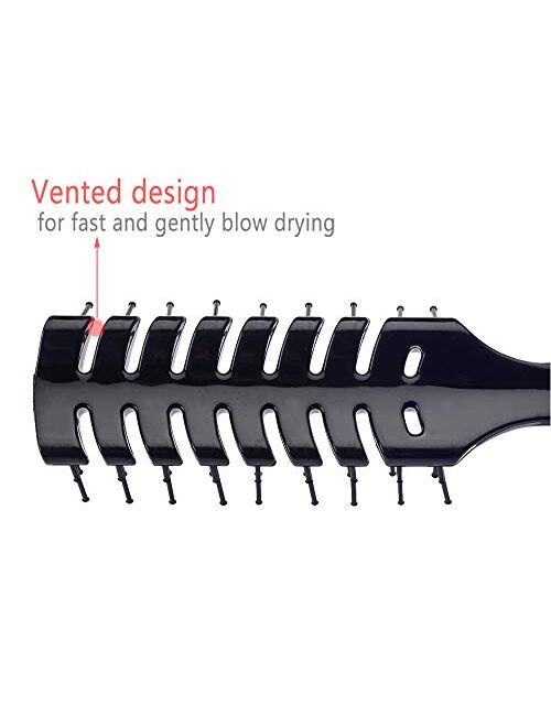 Perfehair Vented Hair Brush for Blow Drying, Styling Women & Men's Long Short, Thin, Thick, Dry or Wet Hair, Static Free & Heat Resistant Vent Hairbrush