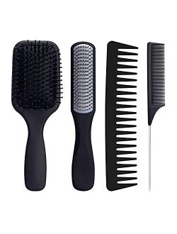 EFKON hair brushes for men and women,Paddle Hair Brush Comb and brush Set toddler brushes, Great On Wet or Dry Hair