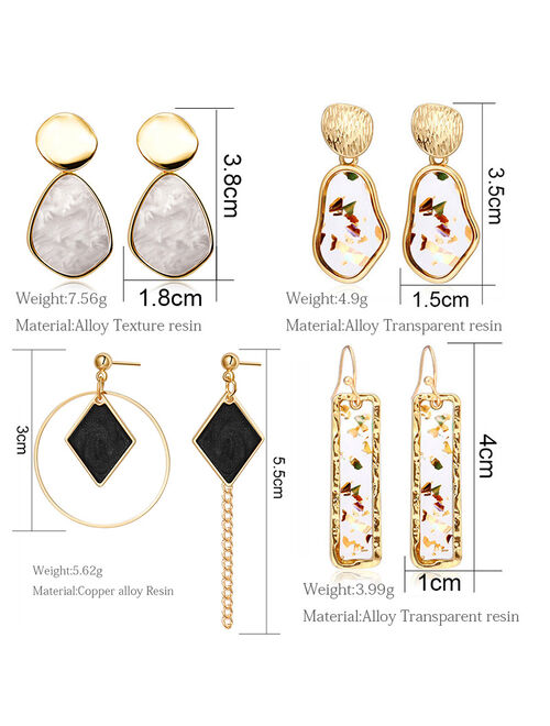 HITY New Korean Statement Drop Earrings For Women Fashion Vintage Geometric Long Dangle Earrings 2021 kolczyki Female Jewelry