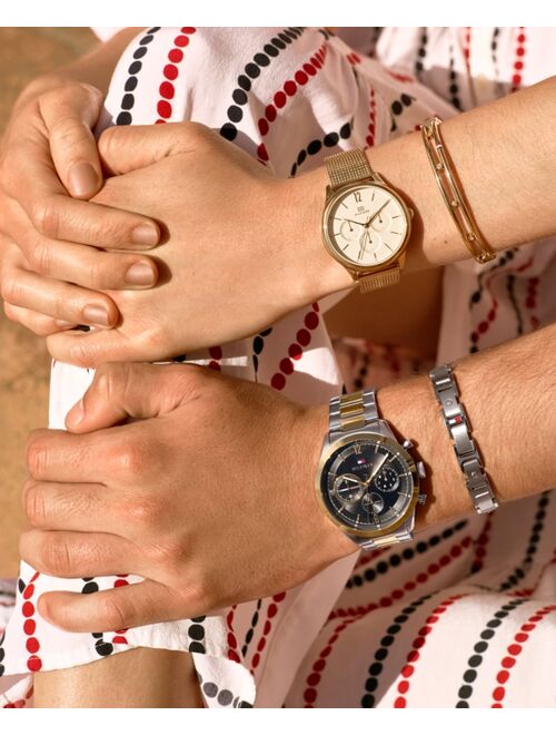 Tommy Hilfiger Men's Two-Tone Stainless Steel Bracelet Watch 44mm