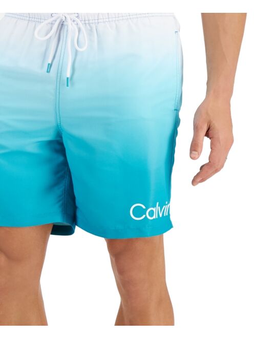 Calvin Klein Men's Ombre Sky Gradient 7" Swim Trunks