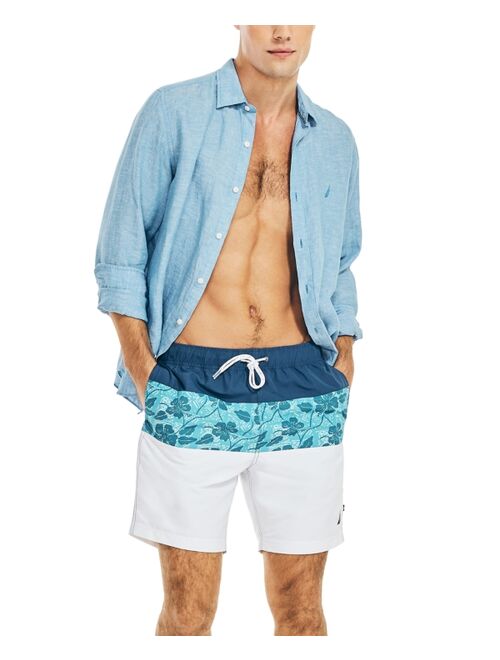Nautica Men's Tropical Colorblocked Swimsuit
