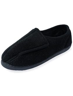 Git-up Women Memory Foam Diabetic Slippers Arthritis Edema Adjustable Closed Toe Swollen Feet Slippers Comfortable House Indoor Outdoor Shoes with Rubber Sole