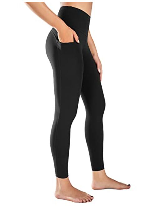 BALEAF Women's 7/8 High Waist Buttery Soft Yoga Leggings with Deep Pockets Brushed Stretch Squat Proof Workout Pants