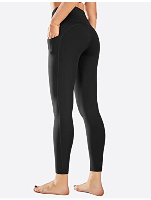 BALEAF Women's 7/8 High Waist Buttery Soft Yoga Leggings with Deep Pockets Brushed Stretch Squat Proof Workout Pants