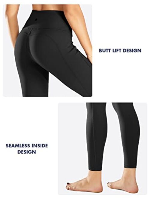BALEAF Women's 7/8 High Waist Buttery Soft Yoga Leggings with Deep Pockets Brushed Stretch Squat Proof Workout Pants