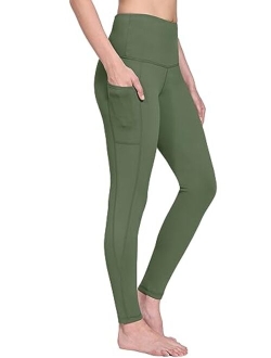 Women's Fleece Lined Leggings Thermal Warm Winter Tights High Waisted Yoga Pants Cold Weather with Pockets