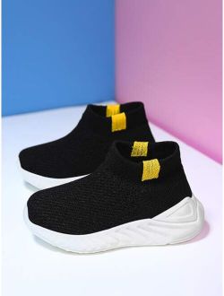 Boys Knit Detail Sock Sneakers