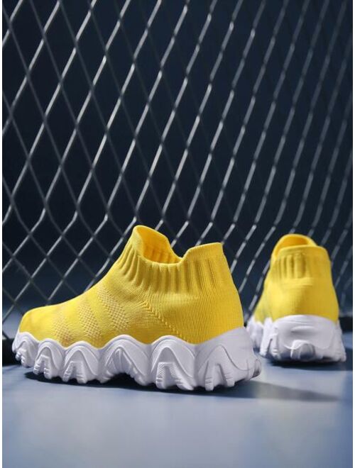 Shein Boys Minimalist Slip-On Sock Sneakers