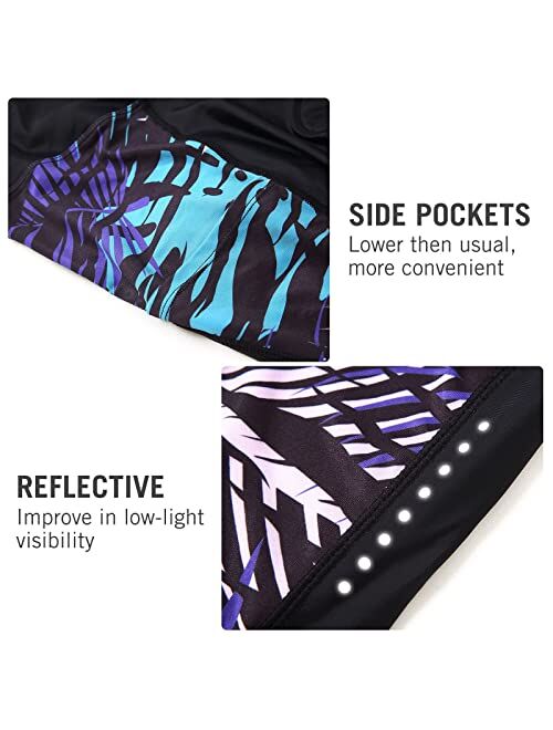 BALEAF Women's Padded Bike Shorts Cycling Shorts Bicycle High Waist Pockets Spinning Road Biking UPF 50+