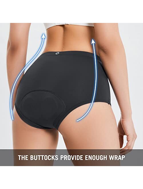 BALEAF Women's Cycling Underwear 3D Padded Bike Shorts Biking Bicycle Briefs Spin Gel Underpants