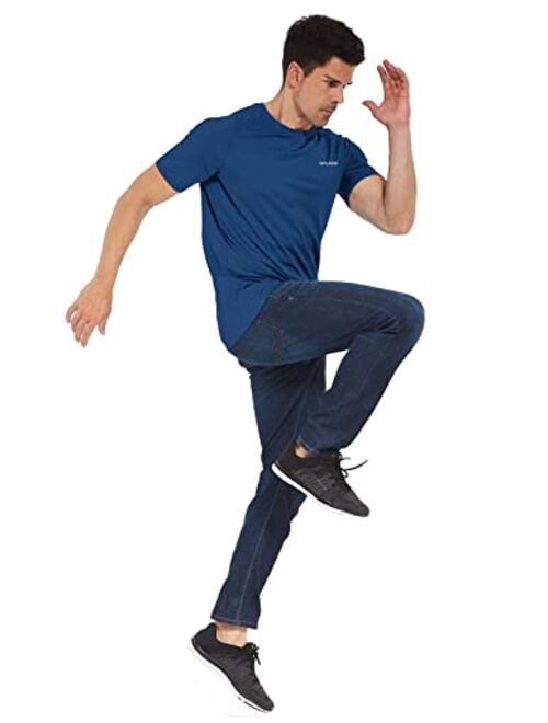 BALEAF Men's UPF 50+ Short Sleeve Shirts Lightweight Sun Protection SPF T-Shirts Fishing Hiking Running