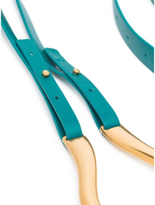 Bottega Veneta Double-strap Leather Belt