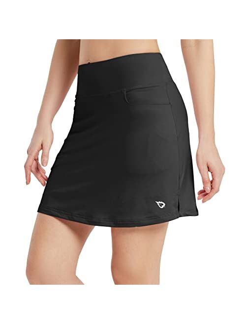 BALEAF Women's 16'' Golf Skirts High Waisted Tennis Athletic Running Workout Active Skorts with Pockets