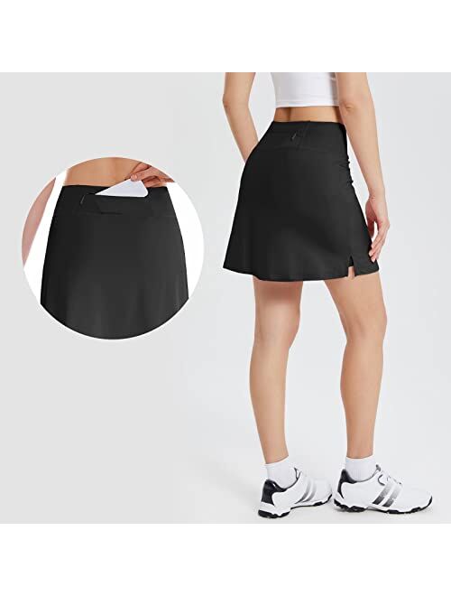 BALEAF Women's 16'' Golf Skirts High Waisted Tennis Athletic Running Workout Active Skorts with Pockets