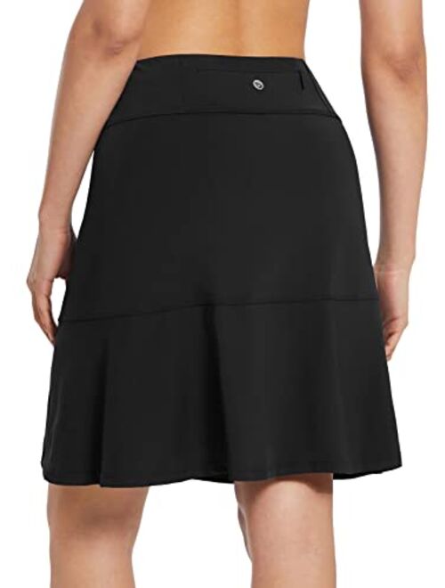 BALEAF Women's 20" Knee Lengh Skorts Skirts Casual Athletic Long Golf Skorts Sports with Pockets