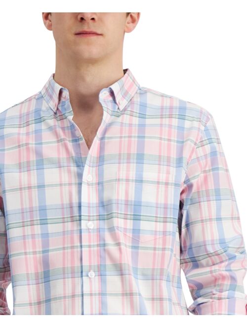 Club Room Men's Plaid-Print Shirt, Created for Macy's