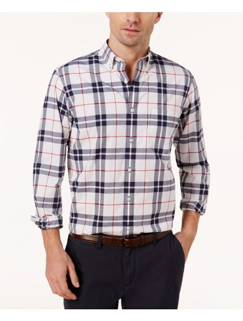 Club Room Men's Perry Plaid Stretch Shirt with Pocket, Created for Macy's