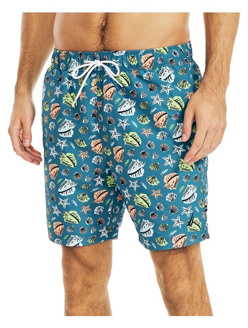 Nautica Men's Shell-Print Swimsuit
