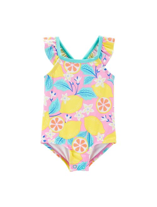 Baby Girl Carter's Tangerine 1-Piece Swimsuit
