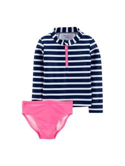Toddler Girl Carter's Two-Piece Rashguard Set