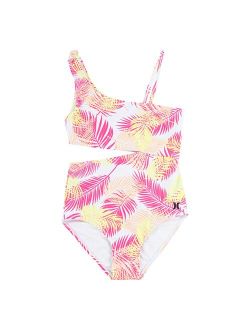 Girls 7-16 Hurley Asymmetrical Cutout One-Piece Swimsuit
