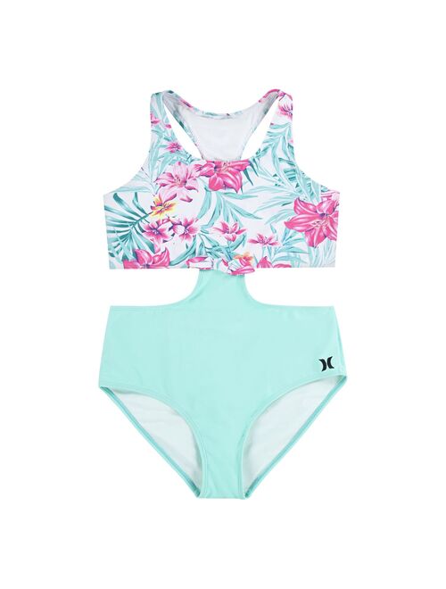 Girls 4-16 Hurley Printed Monokini Swimsuit