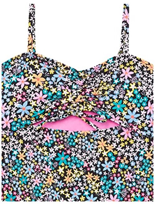Hobie Girls Cutout One Piece Swimsuit