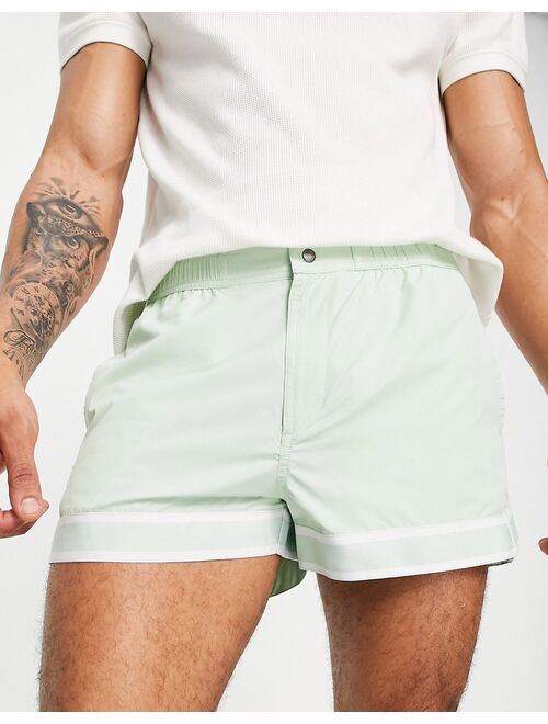 Topman micro swim shorts in mint