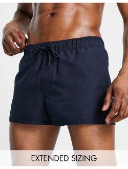swim shorts in navy super short length