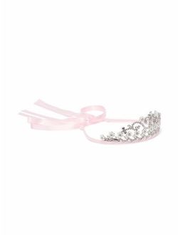 Monnalisa rhinestone-embellished tiara headband