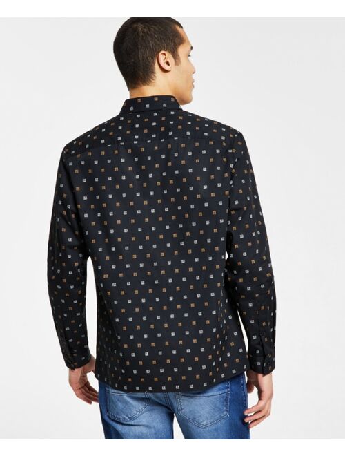 INC International Concepts Men's Check-Print Shirt, Created for Macy's