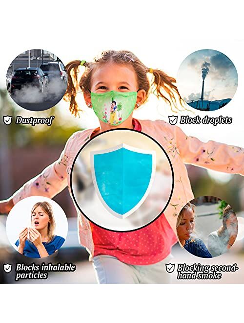 Gyothrig 5 Pack Washable Adjustable 3D Funny Designer Face Mask for Kids Boys Girls