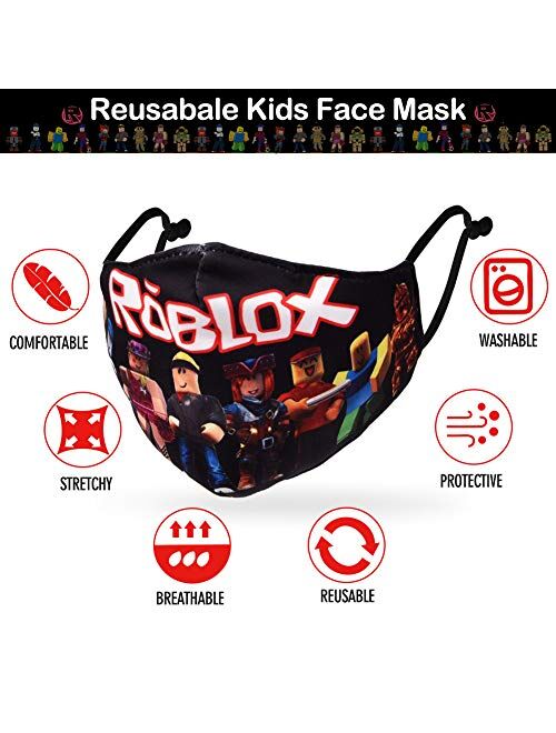 CIKIShield 6Pack Kids Face Mask Reusable, Breathable Face Mask for Boys Girls, Adjustable Children Face Mask