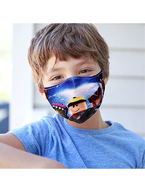 CIKIShield 6Pack Kids Face Mask Reusable, Breathable Face Mask for Boys Girls, Adjustable Children Face Mask