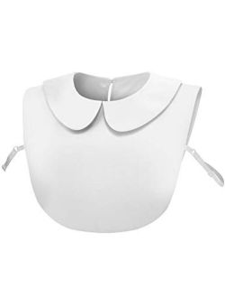 Sumind Fake Collar Faux Doll Collar Detachable Blouse Half Shirts Collar for Girls Women Skirt Dress Blouse, White