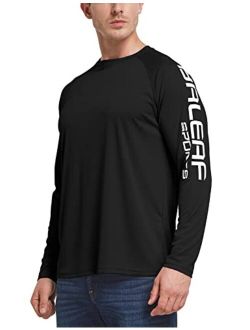 Men's Long Sleeve UV Shirts Sun Protection UPF 50  Shirt SPF Lightweight Quick Dry Rash Guard for Hiking Fishing